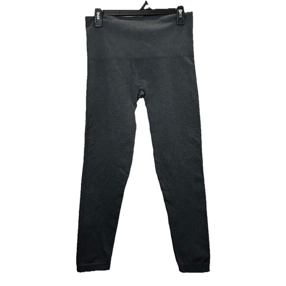 Spanx By Sara Blakely XL Athleisure Leggings Shapewear Charcoal Gray Cropped - Picture 2 of 7
